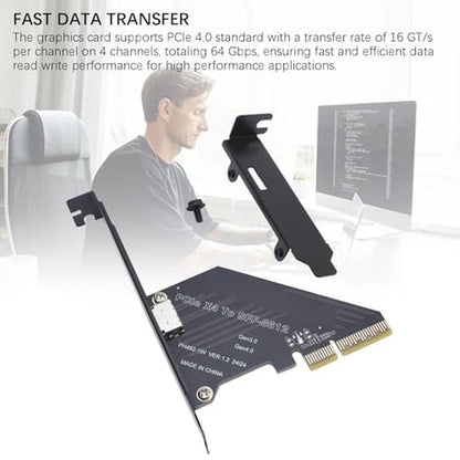PCIe Oculink Adapter: External Graphics Card for NVMe SSD – Close-up Detail