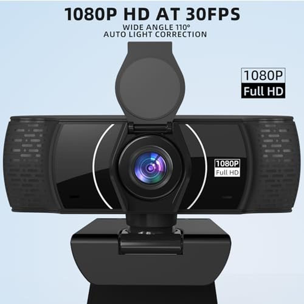Webcam PEATOP: PEATOP Full HD 1080P Computer Webcam with – Close-up Detail