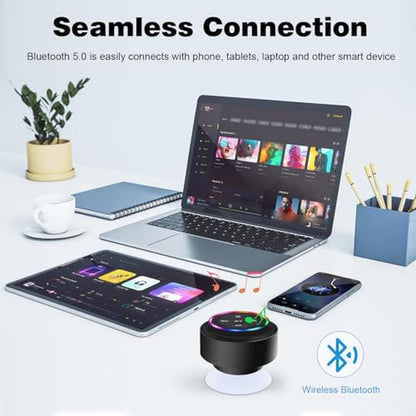 PEDVSTY Shower Speaker: Waterproof Bluetooth Speaker with – In Use