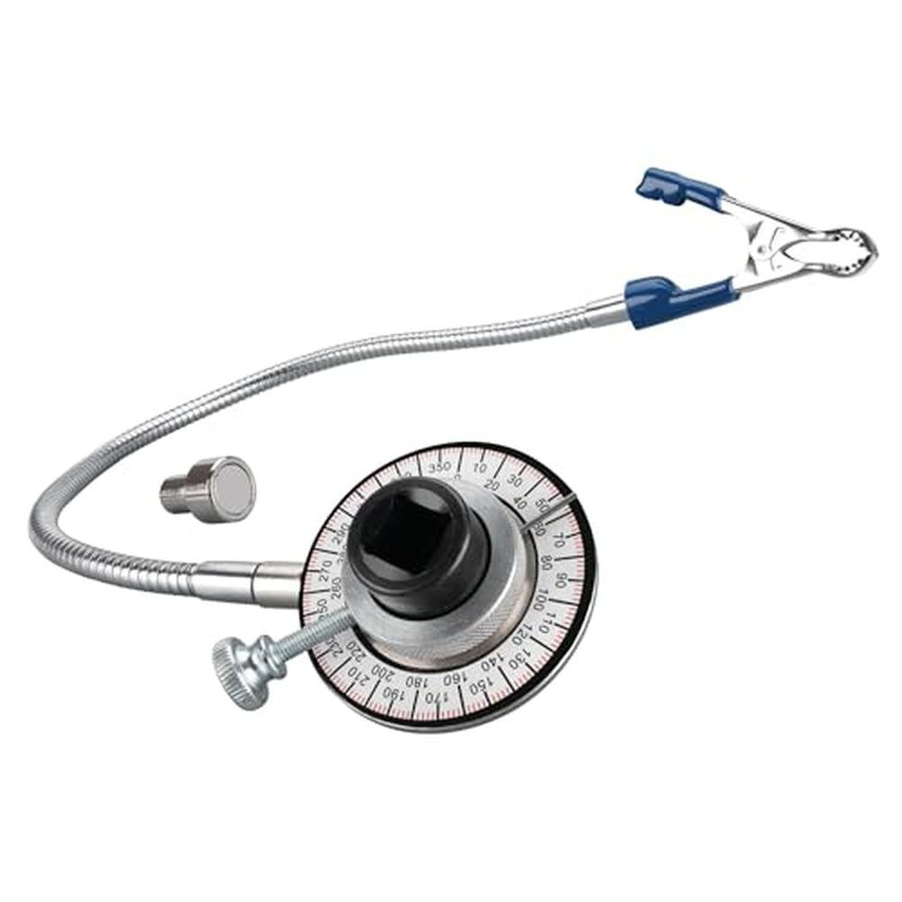Performance Tool M210 Torque Angle Gauge w/Flexible Clip – Front View