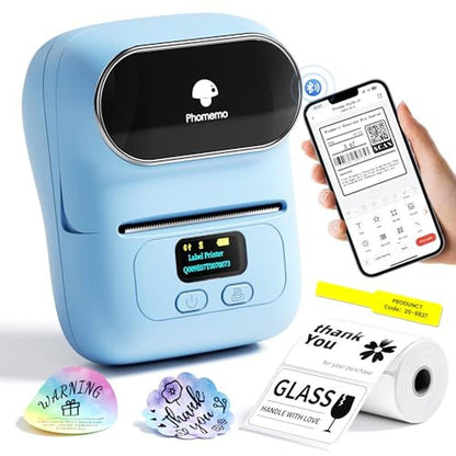 Label Barcode: Phomemo M110 Portable Bluetooth Label Maker – Front View