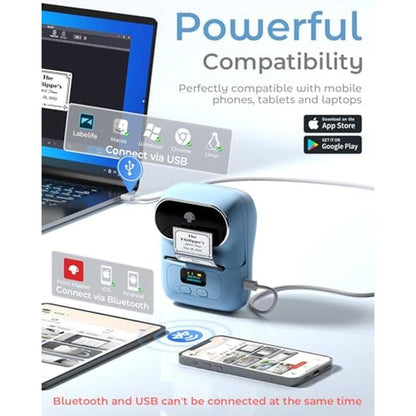 Label Barcode: Phomemo M110 Portable Bluetooth Label Maker – Packaging