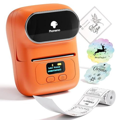 Barcode Printer: Phomemo M110 Thermal Label Maker Machine – Front View