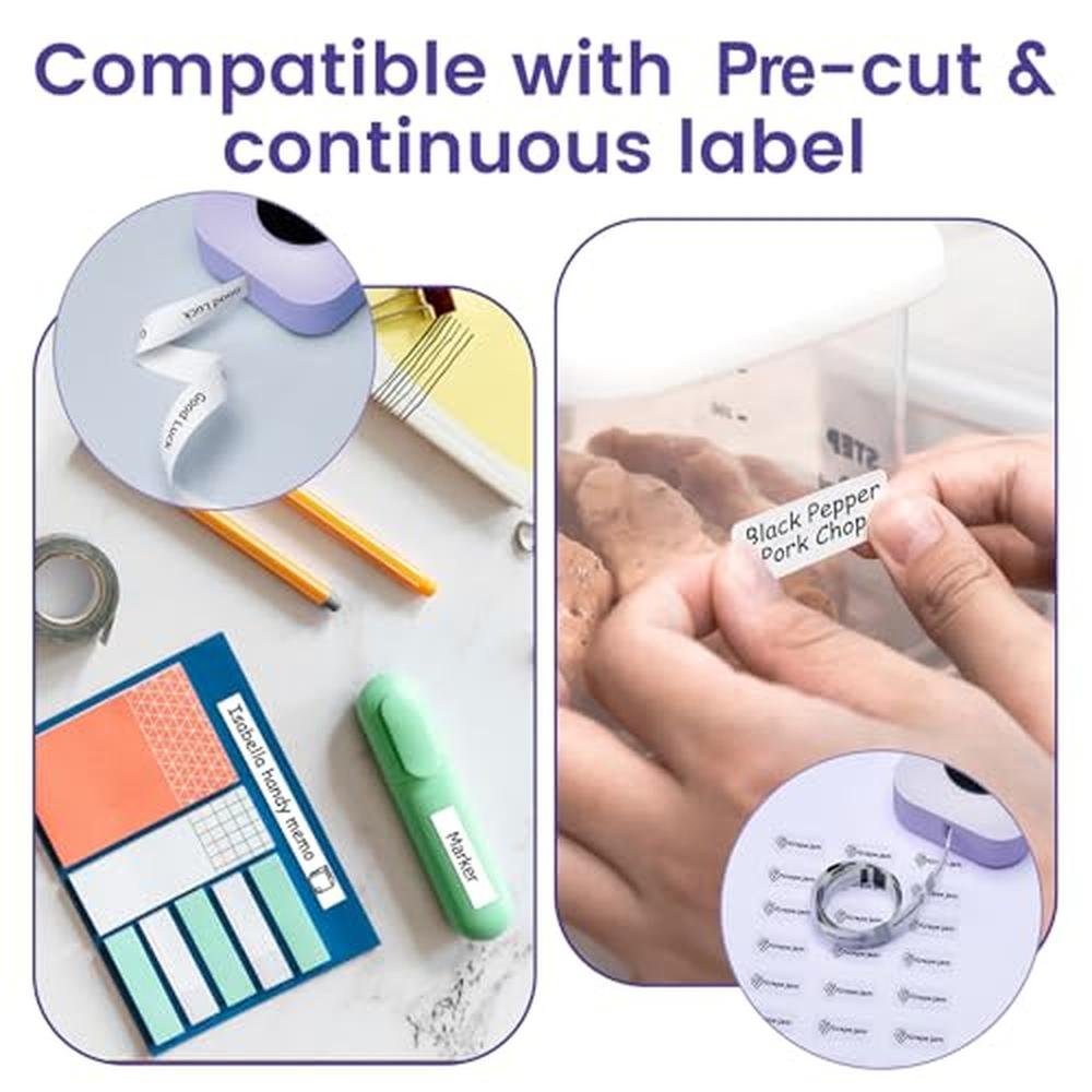 Phomemo D30 Label Maker: Portable Bluetooth Thermal Label – In Use