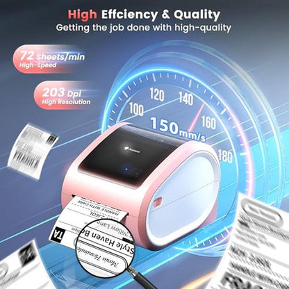 Printer Shipping: Phomemo D520BT Bluetooth Thermal Printer – Side View