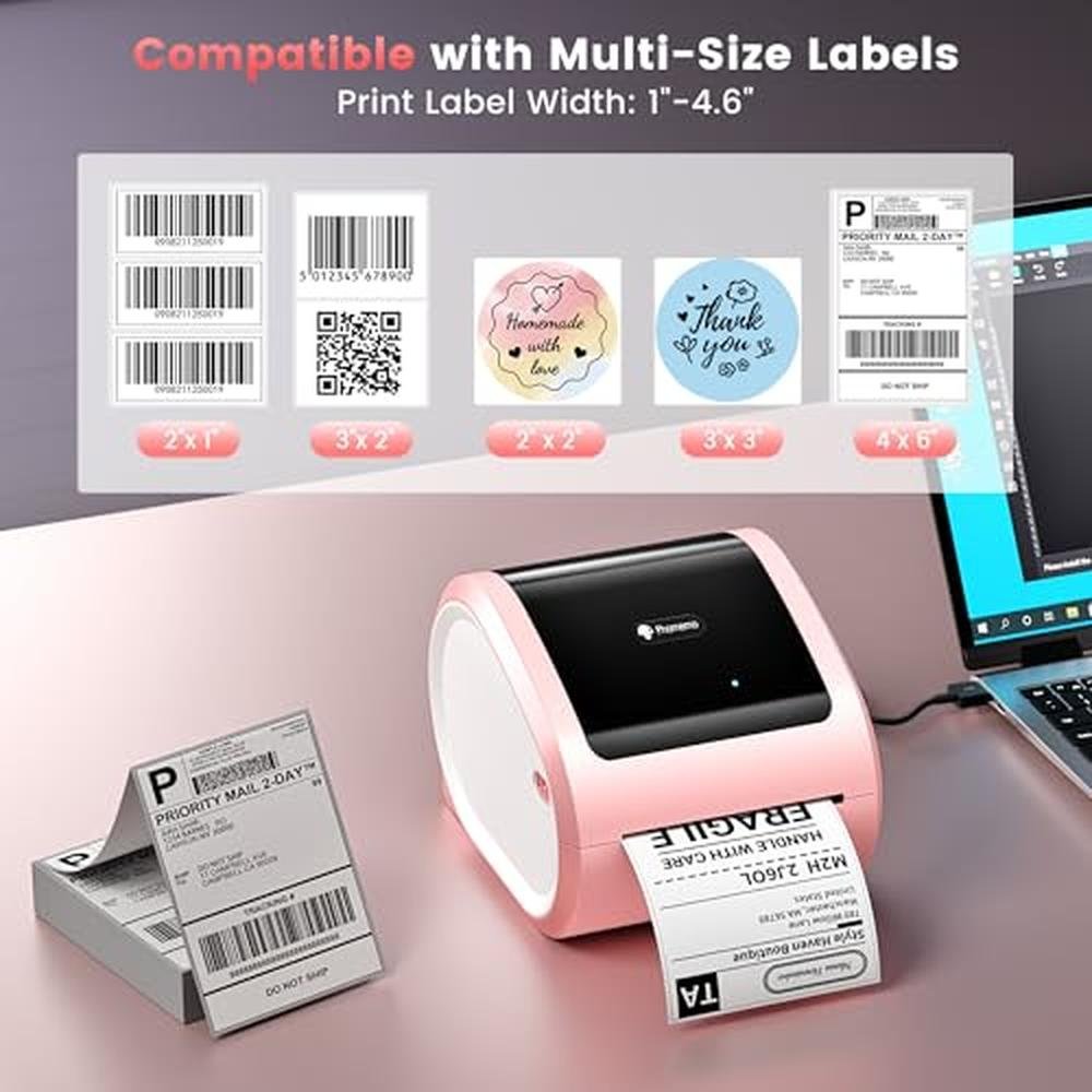 Printer Shipping: Phomemo D520BT Bluetooth Thermal Printer – Close-up Detail
