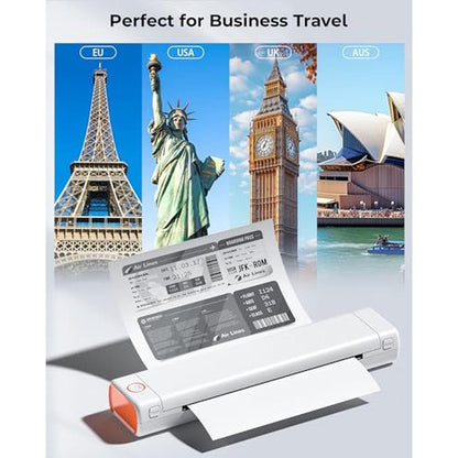 Thermal Printer: Phomemo Inkless Portable Printer Wireless – Side View