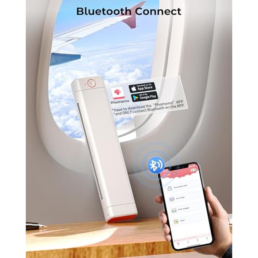 Thermal Printer: Phomemo Inkless Portable Printer Wireless – Close-up Detail