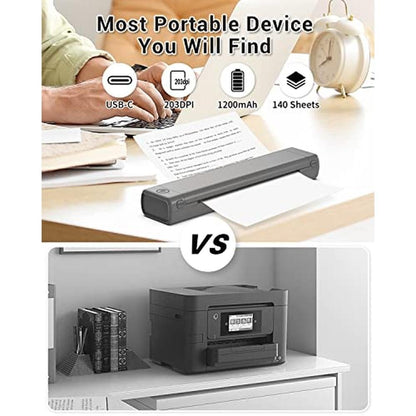 Printer Thermal: Phomemo Inkless Portable Printer Wireless – Side View