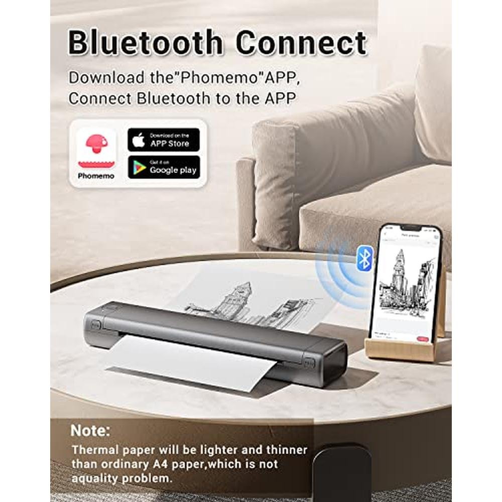 Printer Thermal: Phomemo Inkless Portable Printer Wireless – In Use