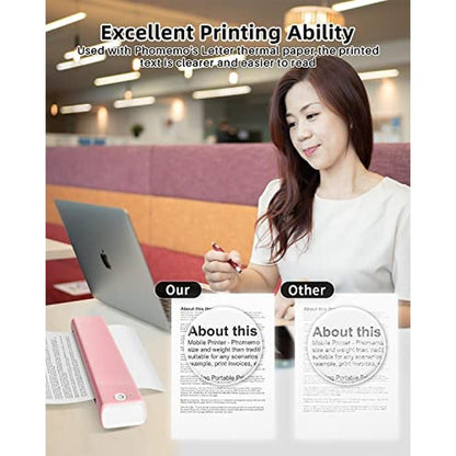 Printer Thermal: Phomemo Inkless Portable Printer Wireless – Close-up Detail