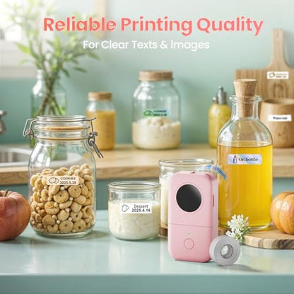 Label Maker: Phomemo D30 Mini Bluetooth Label Maker Machine – Side View