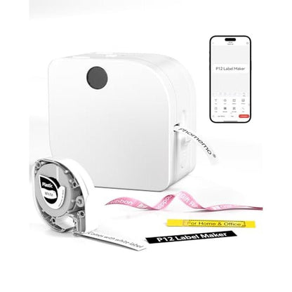 Label Maker: Phomemo P12 Bluetooth Small Label Maker – Front View