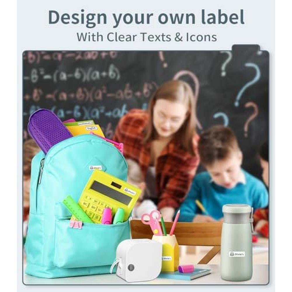 Label Maker: Phomemo P12 Bluetooth Small Label Maker – Side View
