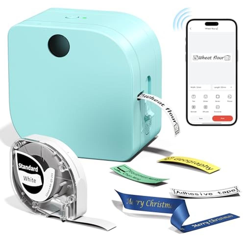 Label Machine: Phomemo P12 Bluetooth Mini Label Maker – Front View