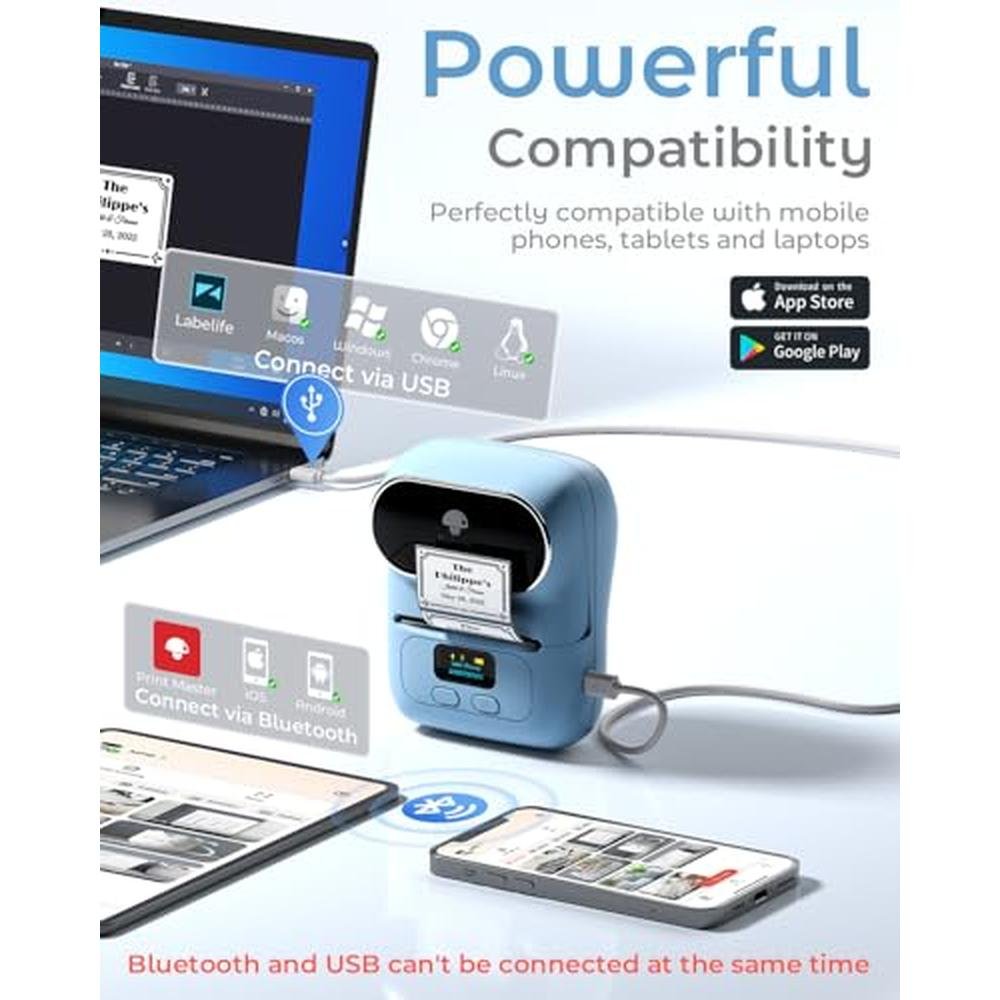 Label Maker: Phomemo M110 Portable Bluetooth Label Maker – In Use