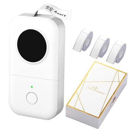 Label Printer: Phomemo D30 Label Maker Machine with 3-Roll – Front View