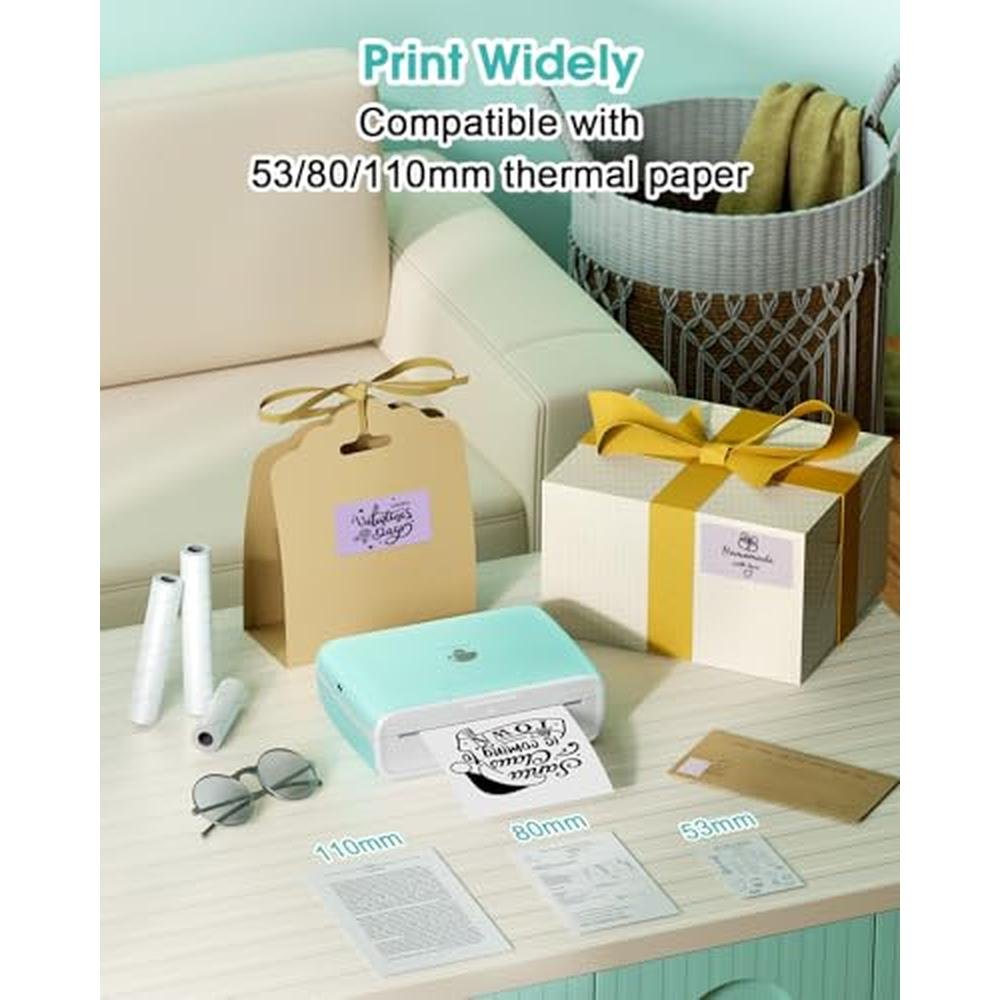 Phomemo M04S Portable Thermal Printer – Side View