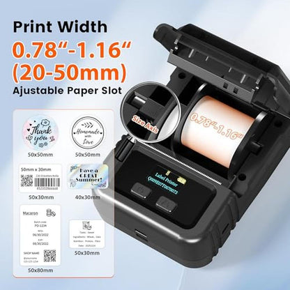 Label Maker: Phomemo M120 2-Inch Bluetooth Thermal Label – In Use