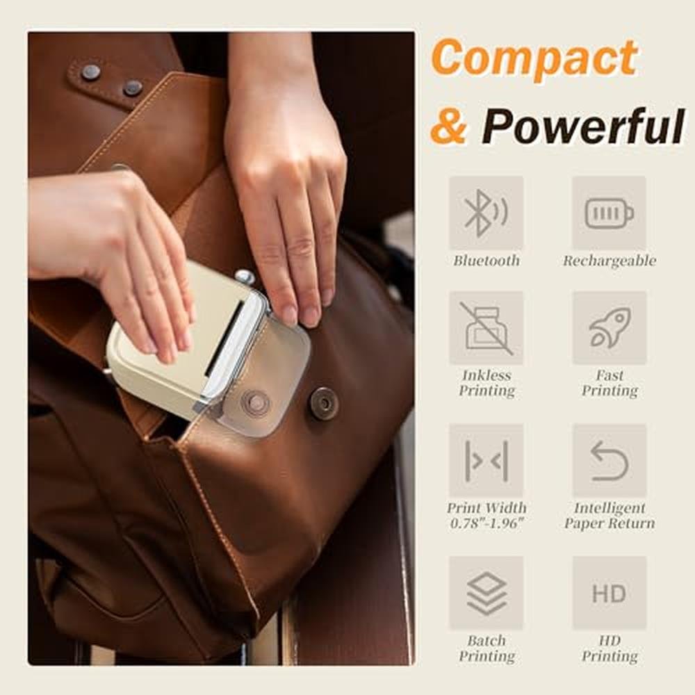 Label Printer: Phomemo M150 Bluetooth Label Maker – Close-up Detail