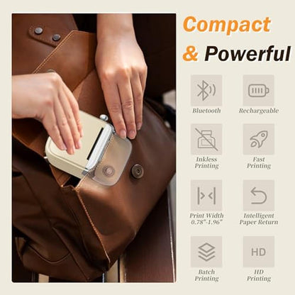 Label Printer: Phomemo M150 Bluetooth Label Maker – Close-up Detail