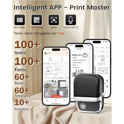 Label Maker: Phomemo M150 Upgrade Mini Bluetooth Thermal – Packaging