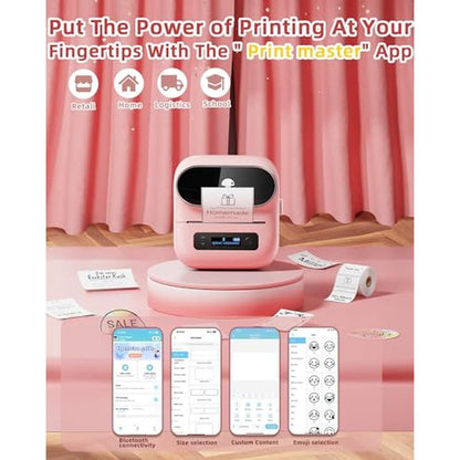 Phomemo M220: Portable Thermal Label Maker – Side View