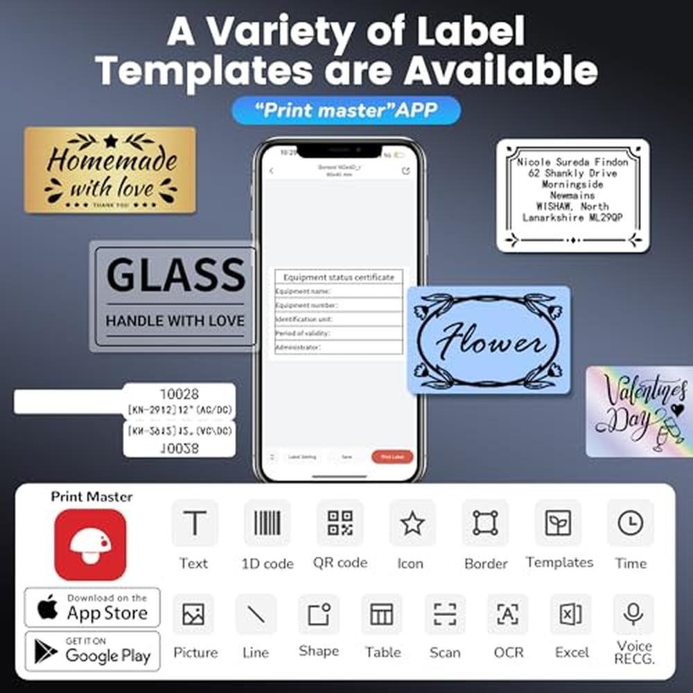 Label Maker: Phomemo M250 3 Inch Portable Barcode Label – In Use