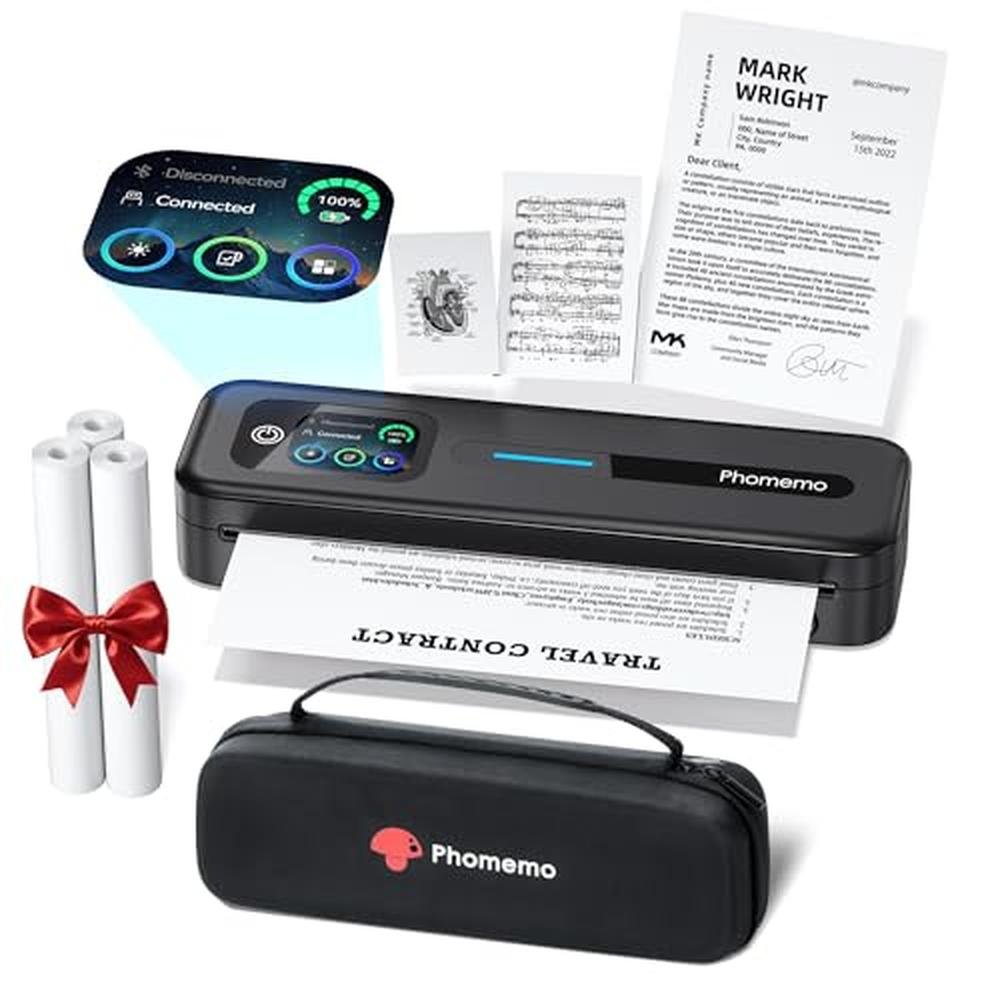 Printer Thermal: Phomemo M832D Portable Wireless Thermal – Front View