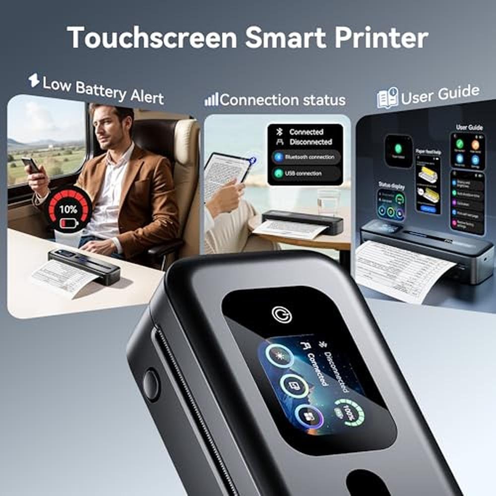 Printer Thermal: Phomemo M832D Portable Wireless Thermal – In Use