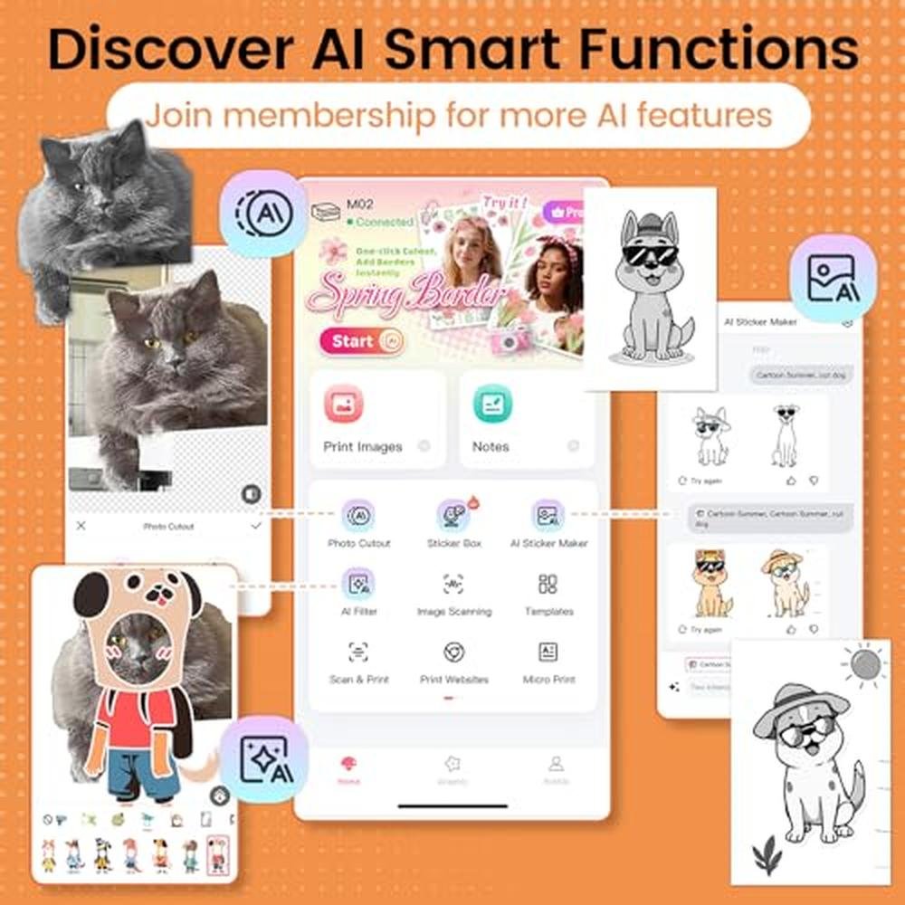 Sticker Printer: Phomemo M02 Mini Printer Sticker Maker – In Use