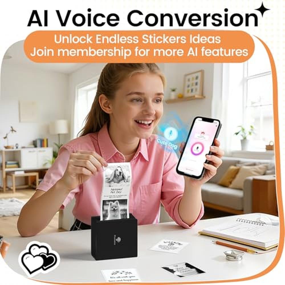 Sticker Printer: Phomemo M02 Mini Printer Sticker Maker – Packaging