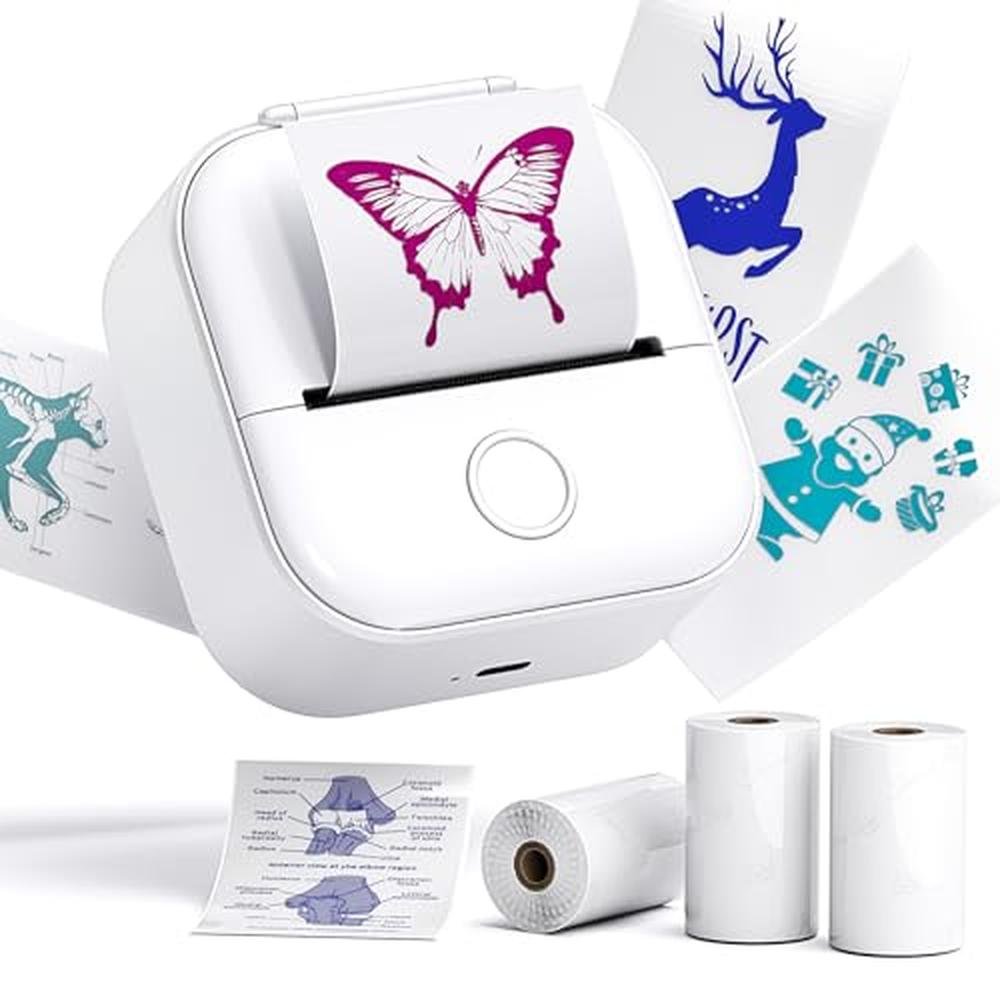 Sticker Printer: Phomemo Mini T02 Bluetooth Thermal Printer – Front View