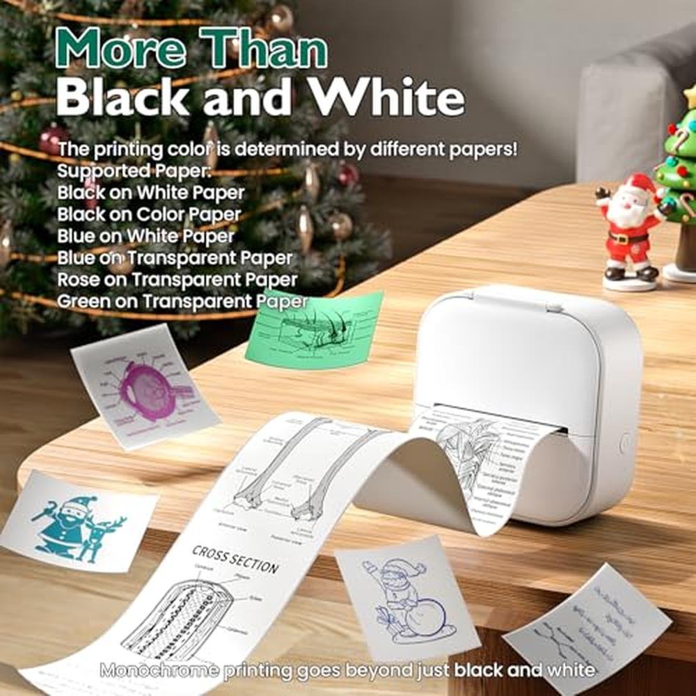 Sticker Printer: Phomemo Mini T02 Bluetooth Thermal Printer – Close-up Detail