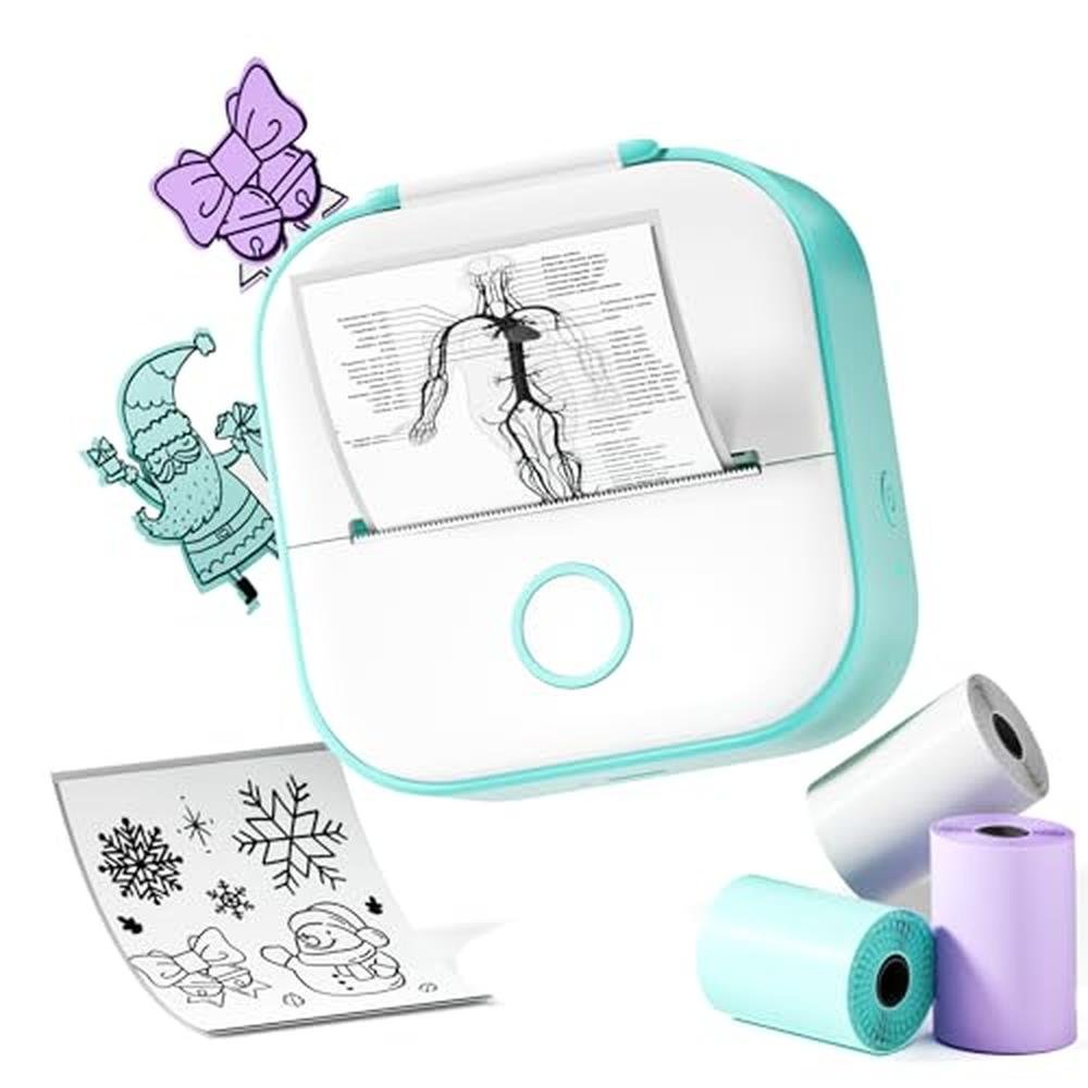Sticker Printer: Phomemo Mini T02 Inkless Thermal Printer – Front View