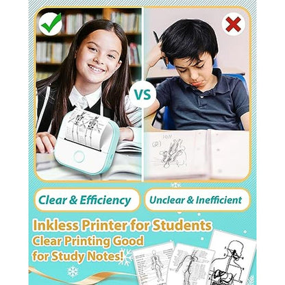 Sticker Printer: Phomemo Mini T02 Inkless Thermal Printer – Close-up Detail