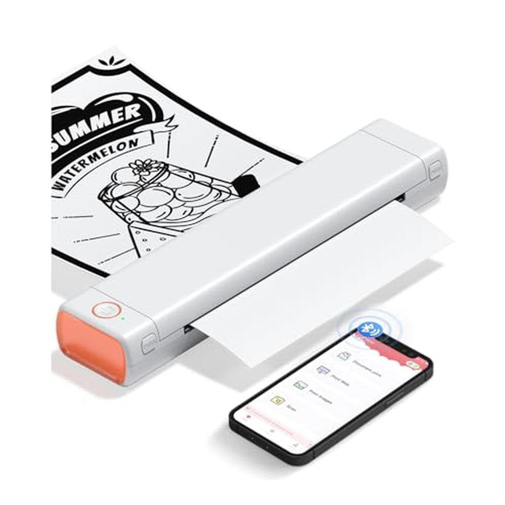 Thermal Printer: Phomemo M08F Wireless Thermal Bluetooth – Front View