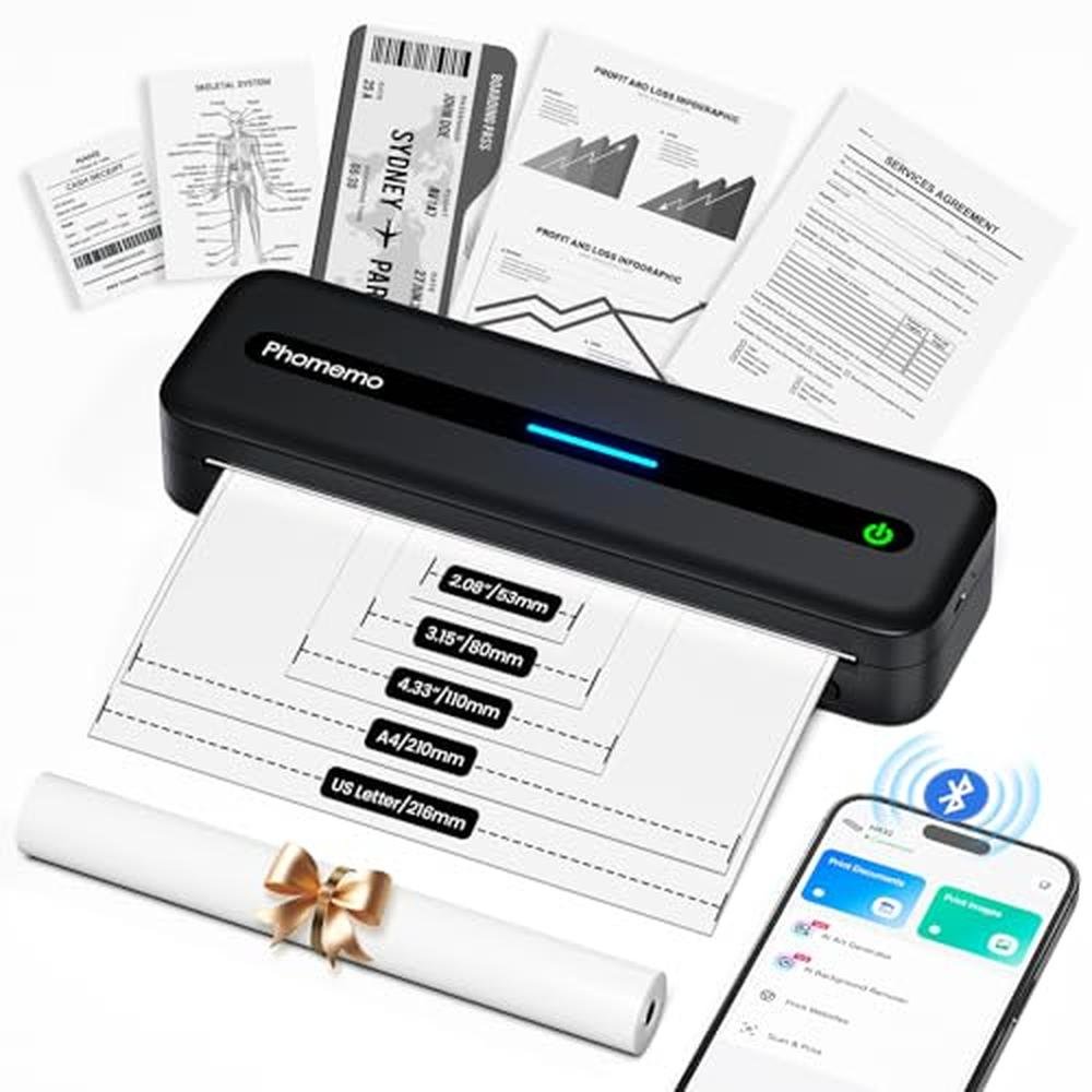 Portable Printers: Phomemo M832 Pro Wireless Thermal Printer – Front View