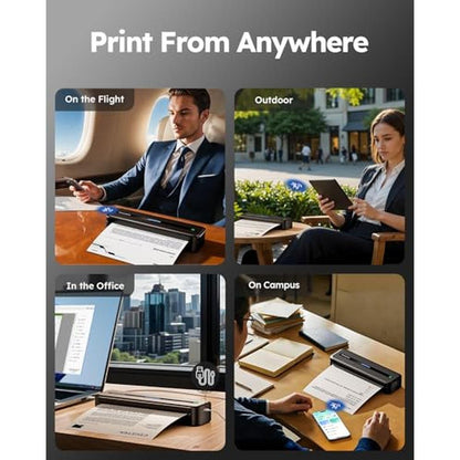 Portable Printers: Phomemo M832 Pro Wireless Thermal Printer – Side View