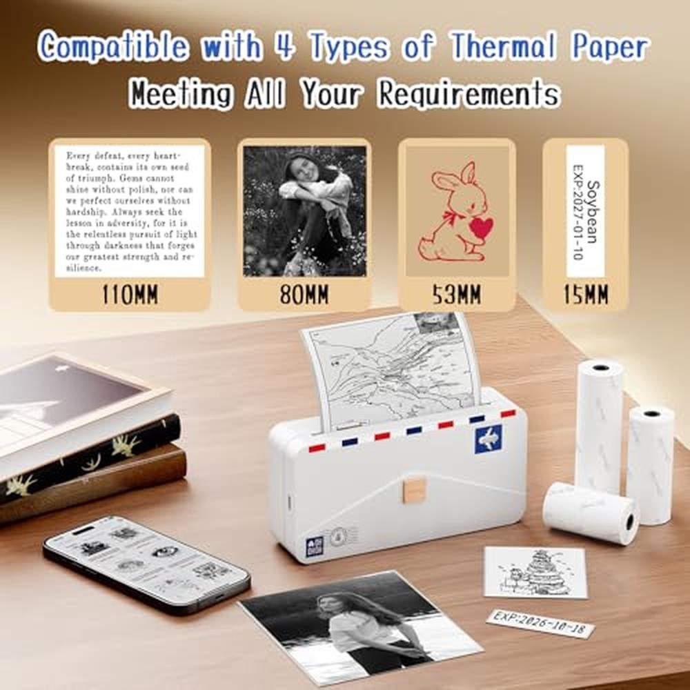 Phomemo Portable Thermal Printer M04AS – Close-up Detail