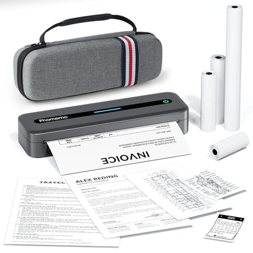 Portable Thermal Printer: Phomemo M832 Inkless Wireless – Front View