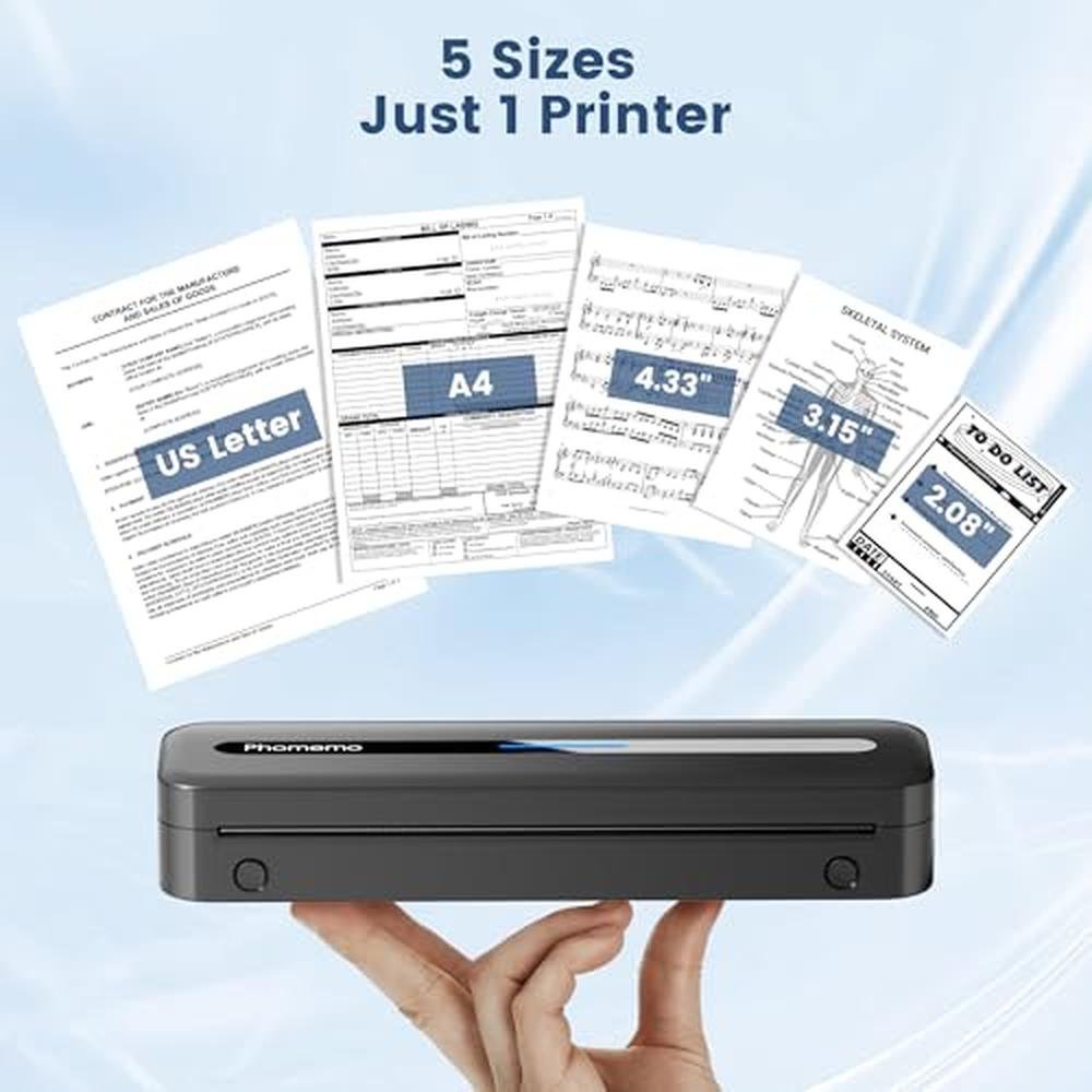 Portable Thermal Printer: Phomemo M832 Inkless Wireless – Close-up Detail