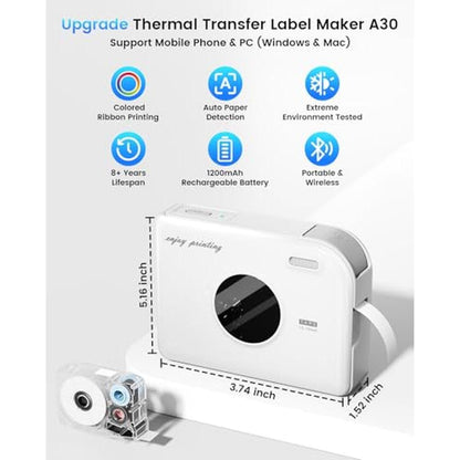 Phomemo Ribbon Printer A30: Thermal Transfer Printing – Packaging