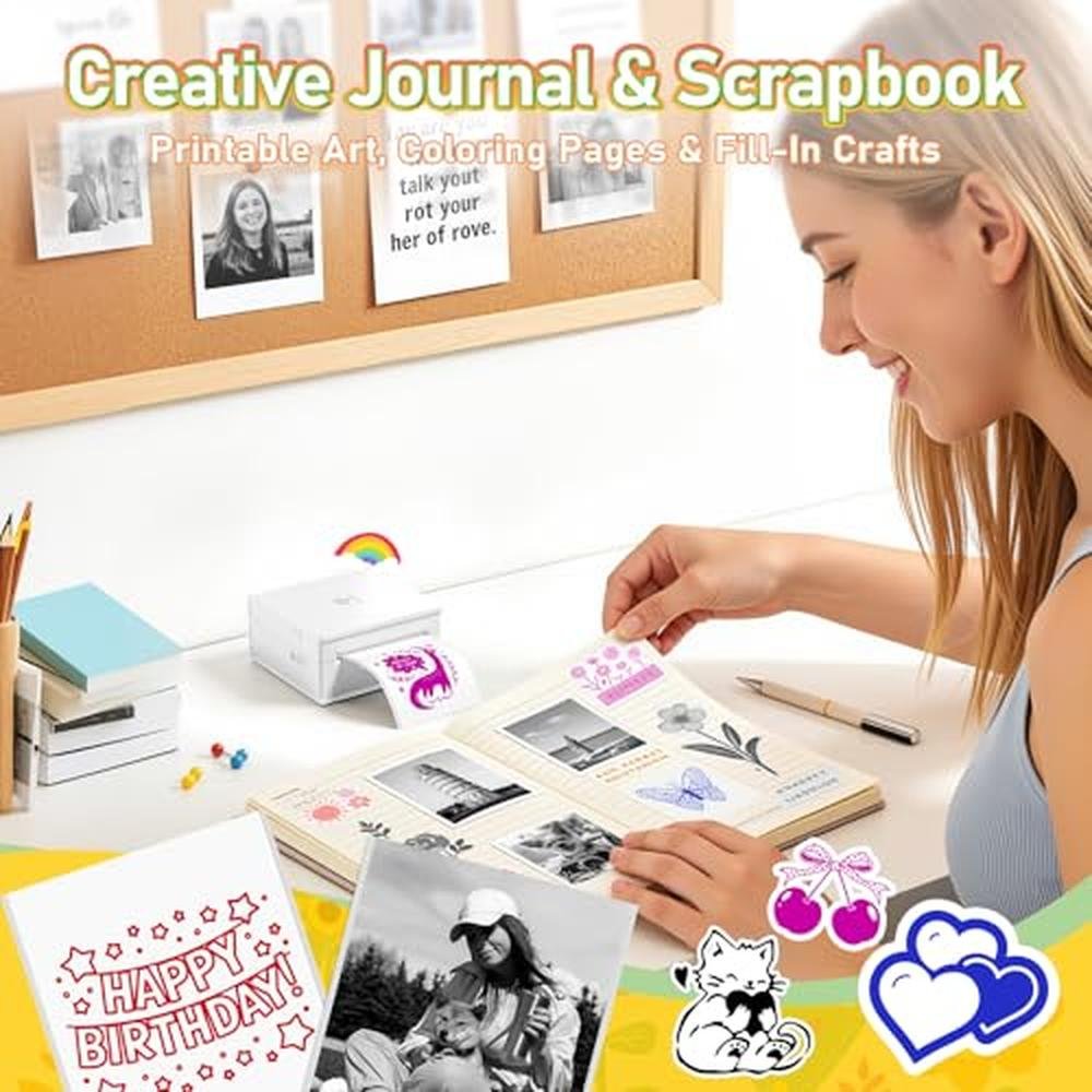 Sticker Printer: Phomemo Mini Thermal Sticker Printer – Side View