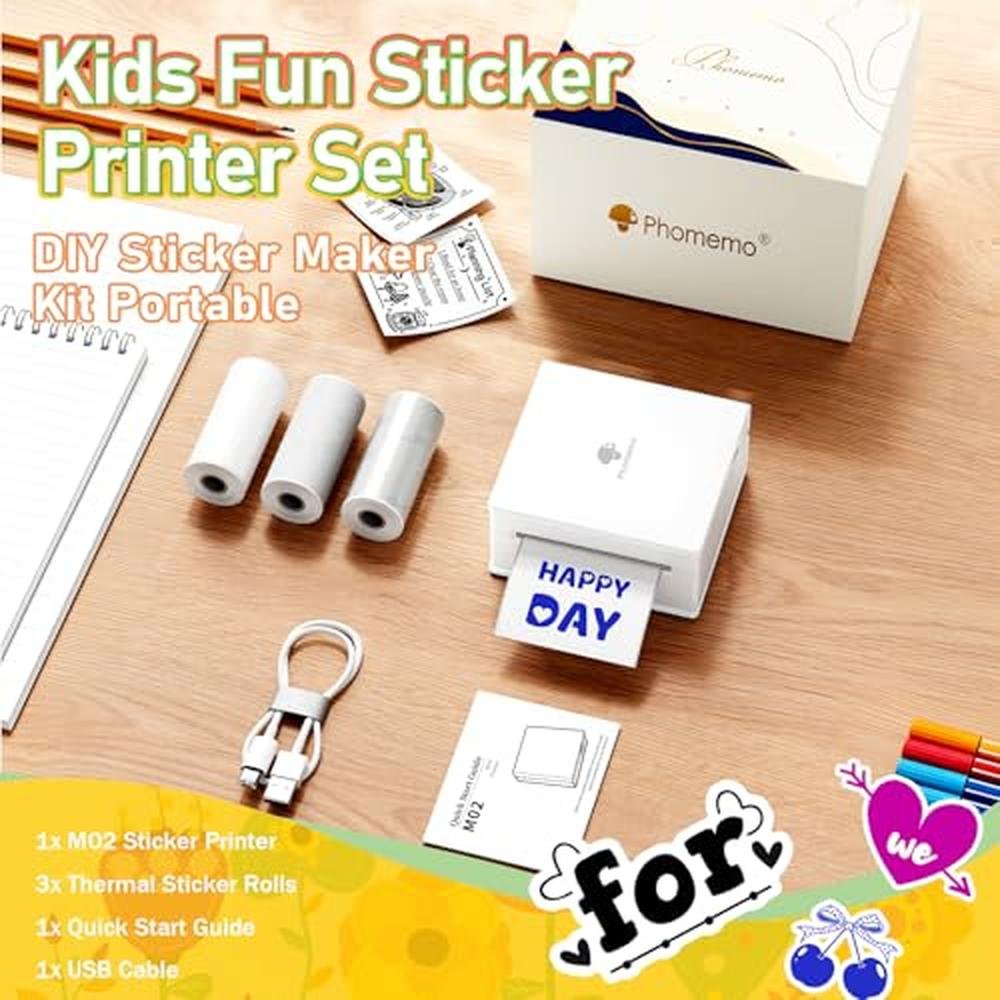 Sticker Printer: Phomemo Mini Thermal Sticker Printer – In Use