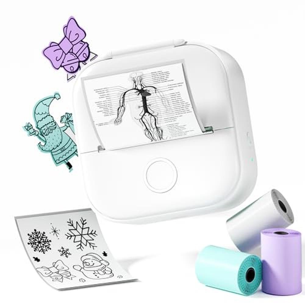 Sticker Printer: Phomemo T02 Mini Printer Sticker Maker – Front View