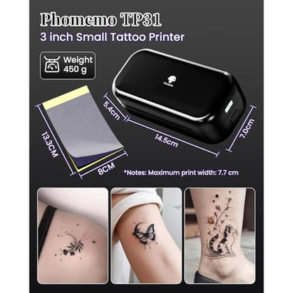 Tattoo Phomemo: Phomemo TP31 Mini Tattoo Maker – Close-up Detail