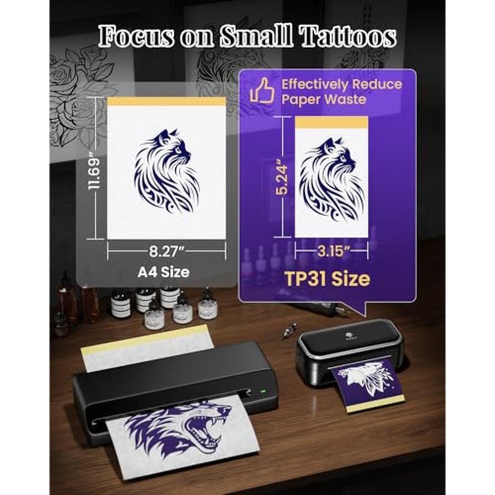 Tattoo Phomemo: Phomemo TP31 Mini Tattoo Maker – In Use
