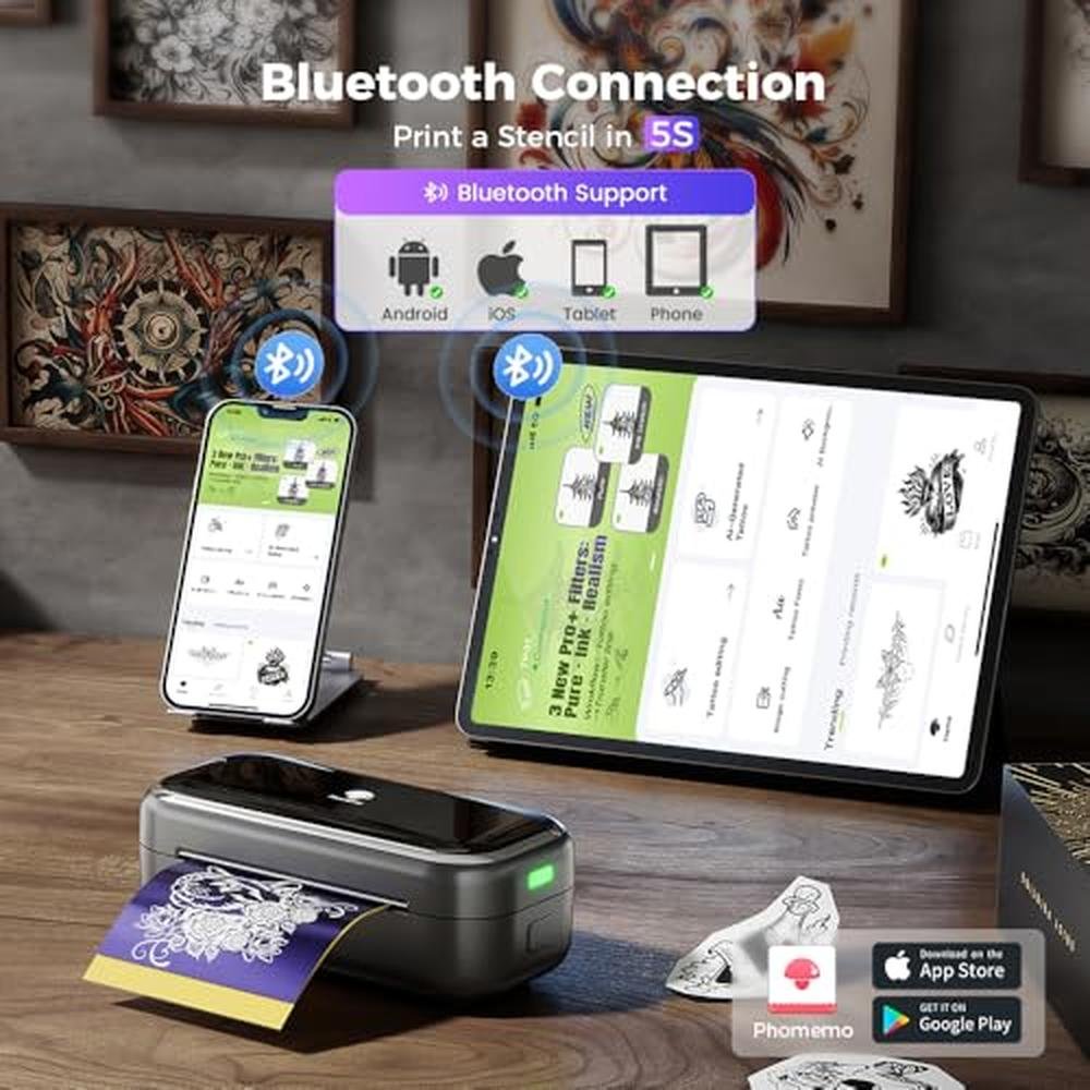 Tattoo Printer: Phomemo TP31 Wireless Thermal Tattoo – Close-up Detail