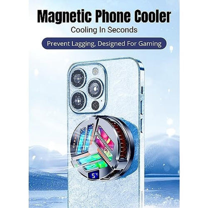 Phone Cooler: Magnetic Phone Cooler Cooling Fan for Gaming – Side View